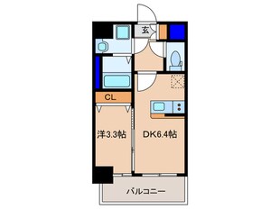 ｴｽﾘｰﾄﾞﾚｼﾞﾃﾞﾝｽ都島ｸﾞﾗﾝｹﾞｰﾄの物件間取画像